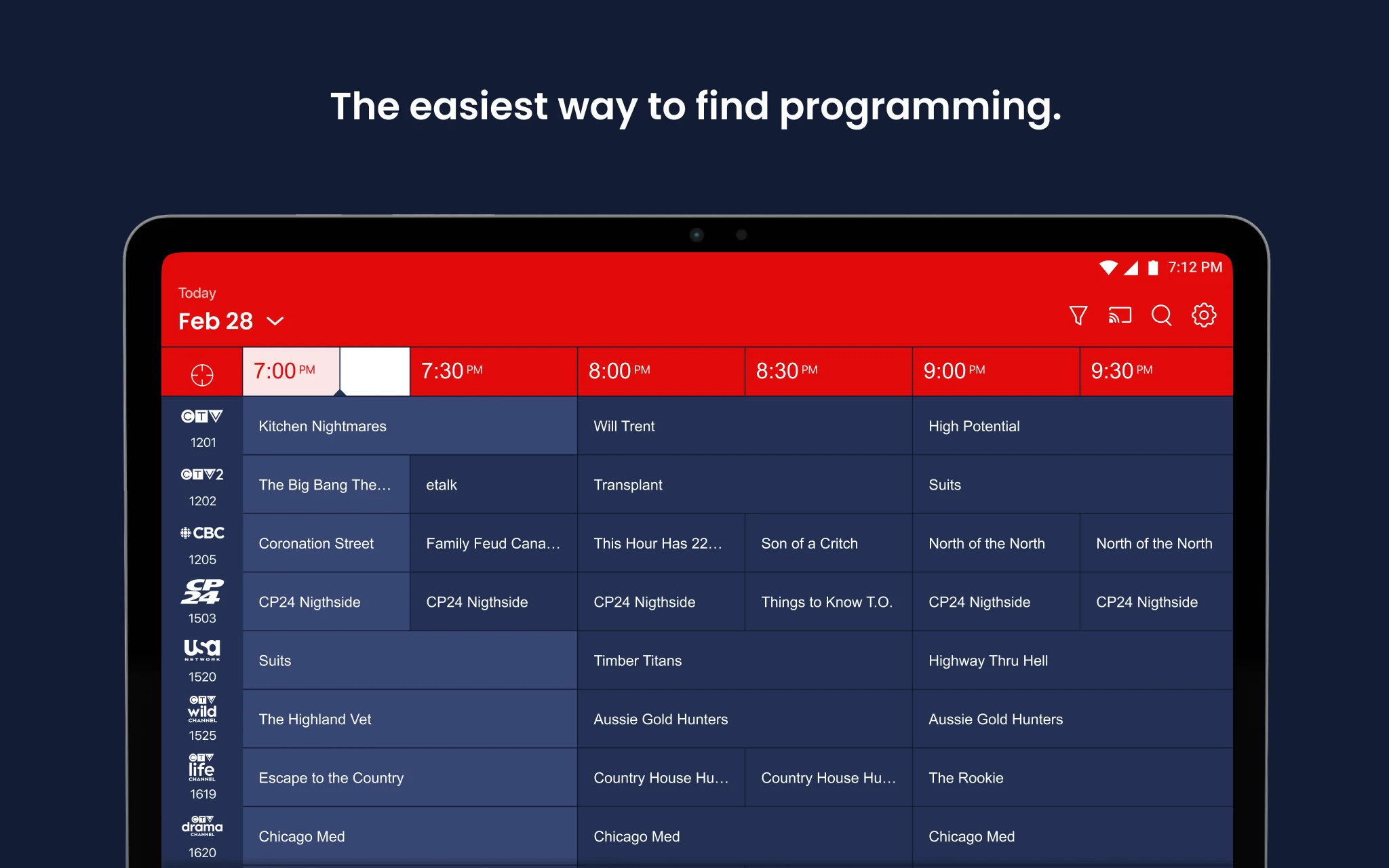 Virgin Plus TV screenshot