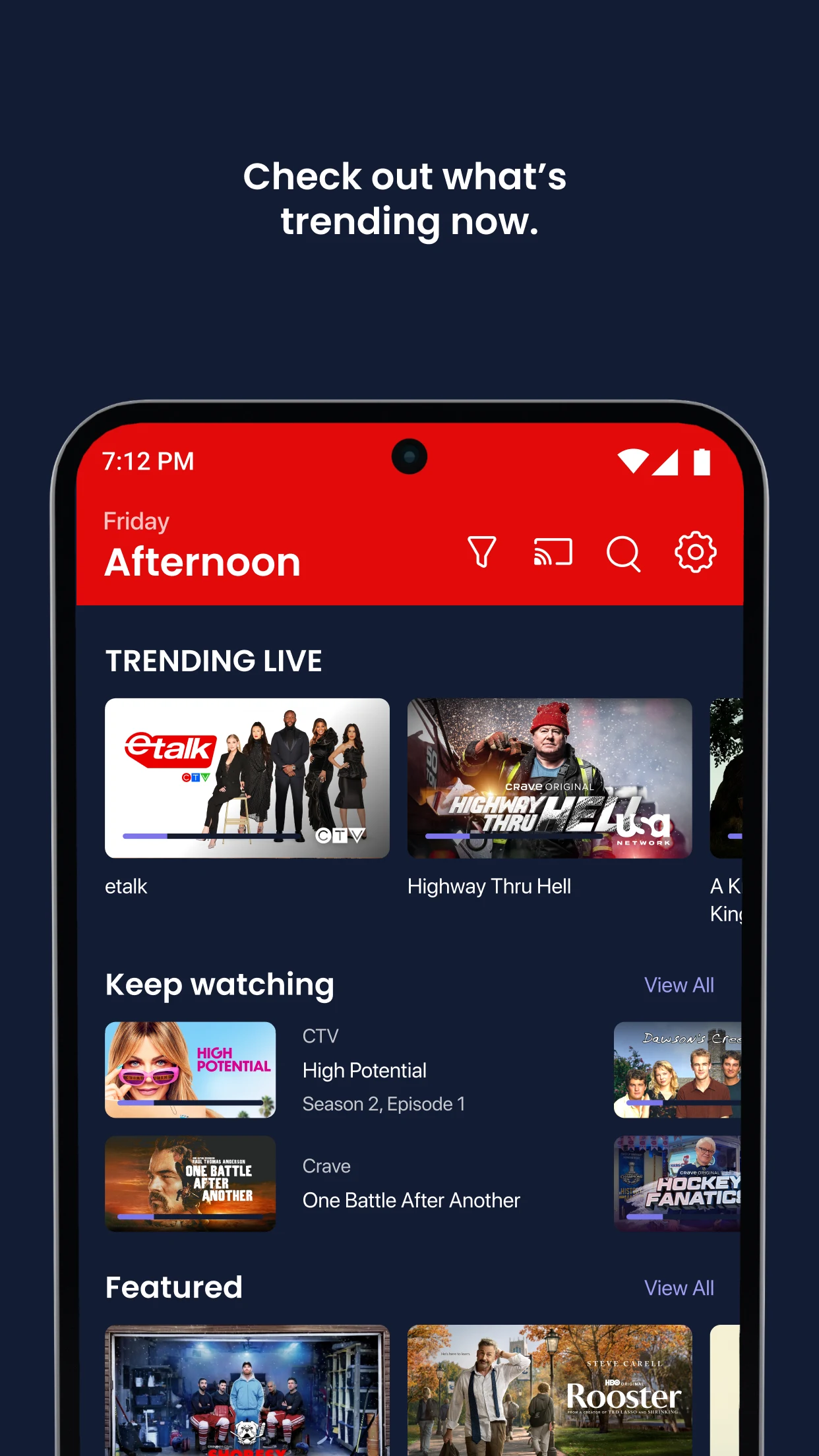 Virgin Plus TV screenshot